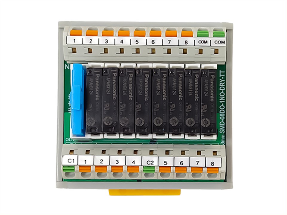 直插式继电器模组(SMD-8DO-1NO-DRY-TT)