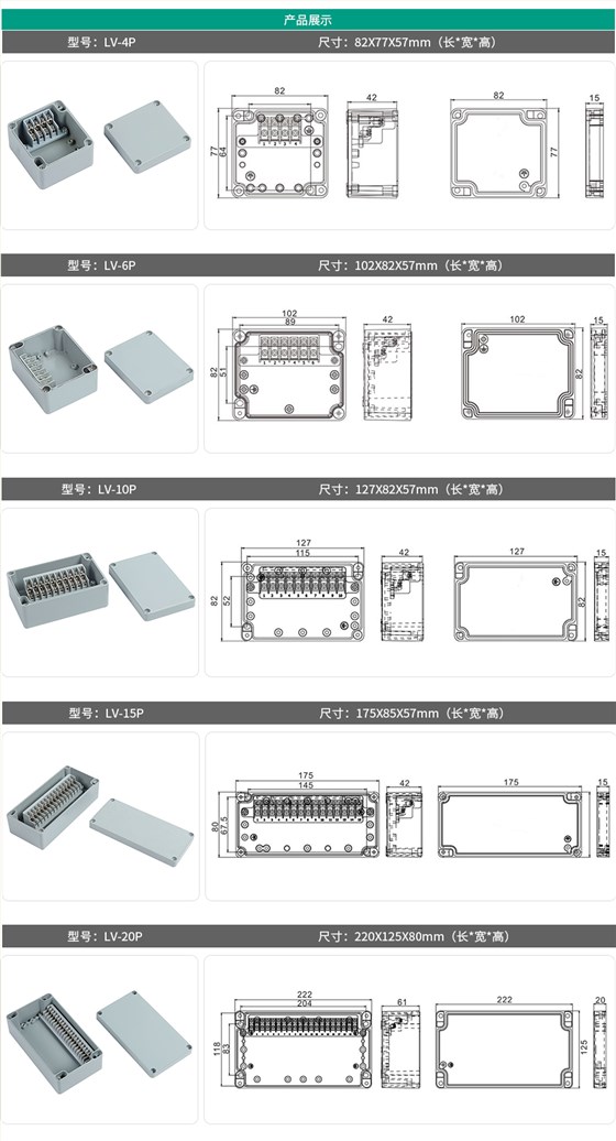 SMD-LV系列铝铸端子盒