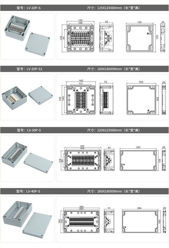 SMD-LV系列铝铸端子盒