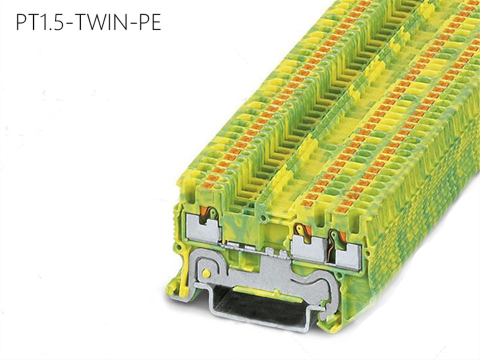 世麦德 直插式接地端子  PT1.5-TWIN-PE