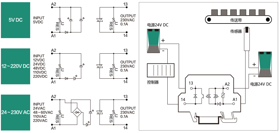 光电耦合器端子 交流输出AC 100mA