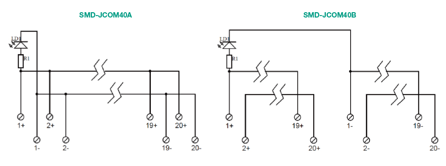 电源分配端子台 SMD-JC0M40A / SMD-JC0M408