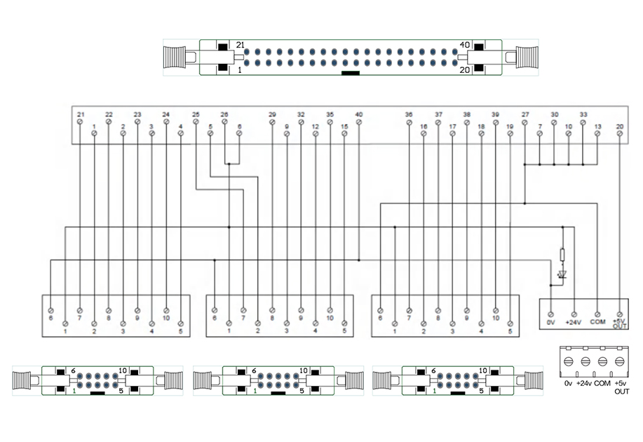 KEYENCE CPU专用中转端子台S062